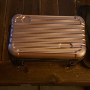 Rose gold wristlet or crossbody bag